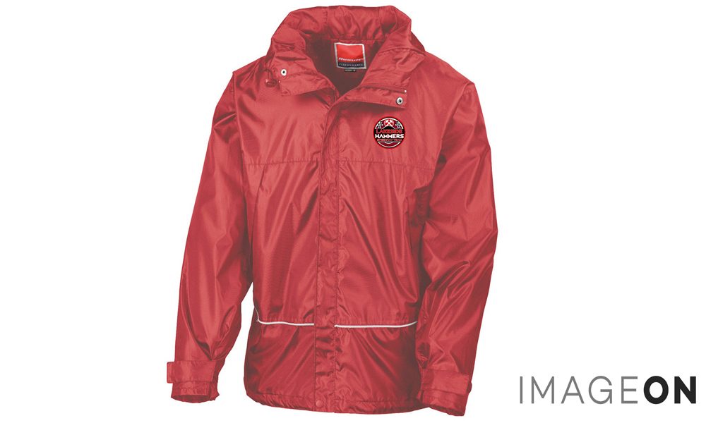 Lakeside-Hammers-Merchandise-waterproof-jacket-red