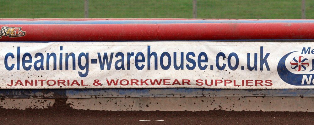 Lakeside Hammers Speedway Air Fence Sponsorship Example